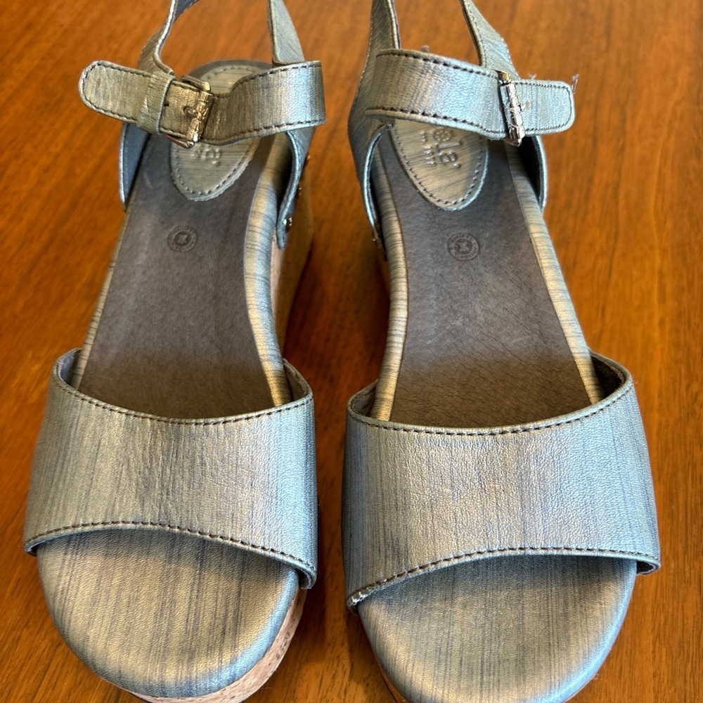 Bussola Cork Wedge Sandals Size 37